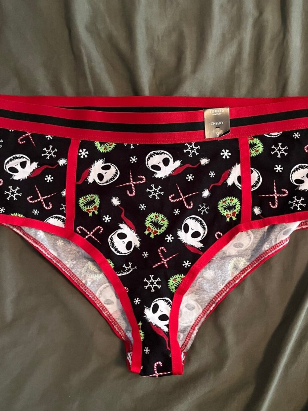 Torrid Size 0 The Nightmare Before Christmas Cheeky Panties NWT